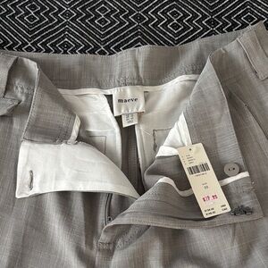 Maeve Light Gray Jorts/Bermudas